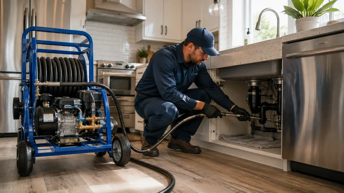 Kitchen Drain Hydro Jetting in Norco